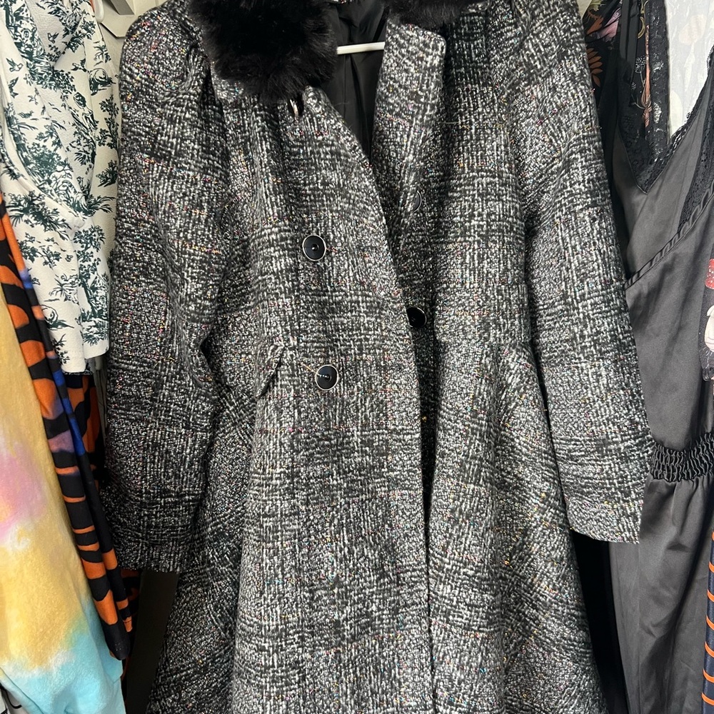 Rothschild Black and Gray Pea Coat
